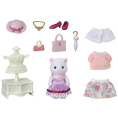 Sylvanian Families Игровой набор "Персидская кошка модница в городе и ее гардероб"