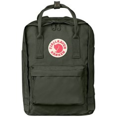 Рюкзак Fjallraven Kanken Laptop 13", темно-зеленый, 25х16х35 см, 13 л