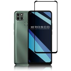 Защитное стекло с черной рамкой ROSCO для Lenovo K12 Pro (Леново К 12 Про), силиконовая клеевая основа