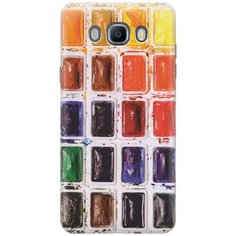 Cиликоновый чехол на Samsung Galaxy J7 (2016) / Самсунг Джей 7 2016 с принтом "Палитра красок" Gosso