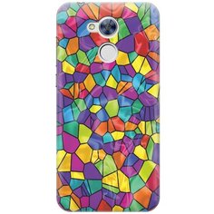 Cиликоновый чехол на Honor 6A / Хонор 6А с принтом "Яркая мозаика" Gosso