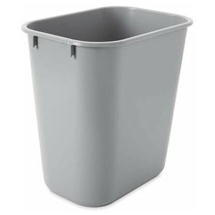 Корзина для мусора прямоугольная офисная Soft Wastebaskets 12,9 л., Серый, Rubbermaid