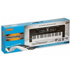Синтезатор Клавишник BONDIBON 49 клавиш, с микрофоном и блоком питания (ВВ4946)
