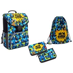 Ученический ранец ErichKrause® ErgoLine® 15L Monsters с наполнением 51594/1