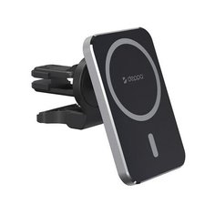 Держатель автомобильный с функцией беспроводной ЗУ Deppa MageSafe QI 15W на решетку вентиляции