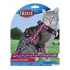 Шлейка+поводок для кошки TRIXIE 35-45см