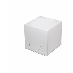Короб картонный белый 240*240*220 мм, 3 шт. Лента 9 м в подарок. Pasticciere