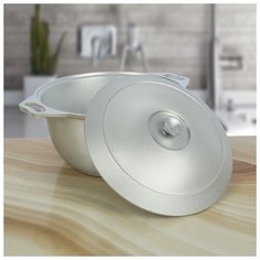Кастрюля Kukmara 30*24,5*12 см, 3 л, алюминиевая крышка