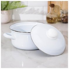 Кастрюля Лысьвенские эмали 2 л, без деколи