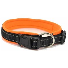 Ошейник легкий с неопреновой подкладкой Petsy (черный) M