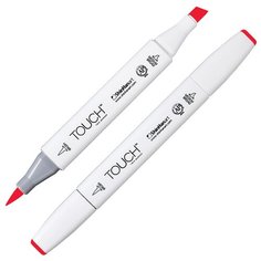 Маркер TOUCH BRUSH двухсторонний на спирт.основе цв.012 красный коралловый