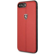 Чехол Ferrari для iPhone 7 Plus/8 Plus Heritage W Hard Leather Red