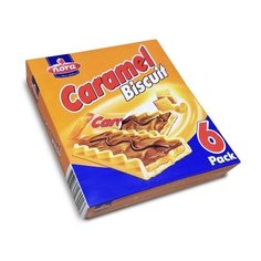 Печенье с карамельным кремом и молочным шоколадом "Caramel" (25г по 6 штук) 150г Nora