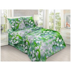 Постельное белье Mercury Home Ландыши 1.5 СП Бязь