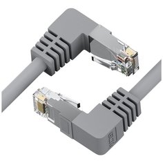 Патч-корд GCR RJ-45(M) - RJ-45 (M) (GCR-LNC607U2), серый, 3 м