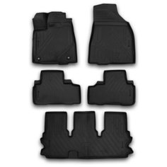 Комплект ковриков салона ELEMENT CARTYT00003 для Toyota Highlander 5 шт. чёрный