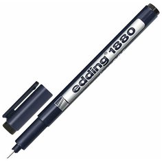 Ручка капиллярная edding DrawLiner толщина письма 0,05 мм, водная основа, черная (E-1880-0.05/1)