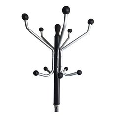 Вешалка-стойка BRABIX "CR-870" на мраморном диске, металл, 5+3 крючка, цвет коричневый, 606436