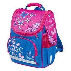 Ранец BRAUBERG STYLE c эргономичной спинкой, "Butterflies", 35х28х18 см, 229922