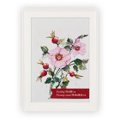 Рамки, паспарту Gamma ПРК-07 21 x 30 см пластик. с оргстеклом белый