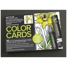 Раскраска-склейка для маркеров Chameleon Flowers/ Цветы CC0102