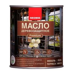 Масло деревозащитное с натуральным воском Neomid Premium (2 л) тик
