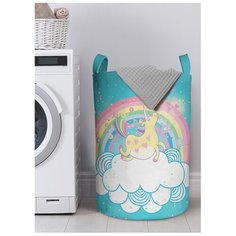 Корзина для хранения вещей JoyArty "Радужный единорог" 40x60 см, gaba-59622-L