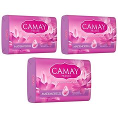 Мыло кусковое Camay Mademoiselle с ароматом цветка лотоса, 3 шт., 85 г