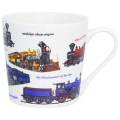 Кружка 400 мл 12,5х9х9 см Elan Gallery Паровозы