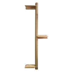 Когтеточка для кошек ZooM Паркур, с 3 полками, дуб сонома, высота 173 см