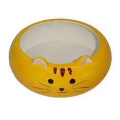 Миска для животных FOXIE Kitten оранжевая керамическая 12,5х5,5см 280мл
