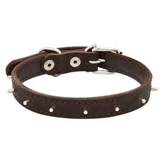 Ошейник для собак ZOOEXPRESS Ёж 2сл 18мм 42см коричневый