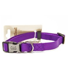 Ошейник для собак GREAT&SMALL 25x450-650мм нейлон Фиолетовый