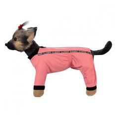 Дождевик для собак DOG MODA Мартин (розовый) девочка 3