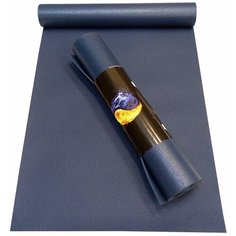Коврик AKO YOGA Yin-Yang Studio, 173х60х0.45 см синий однотонный