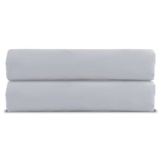 Простыня из сатина светло-серого цвета russian north, 240х270 см Tkano