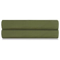 Простыня из сатина оливкового цвета из коллекции wild, 240х270 см Tkano