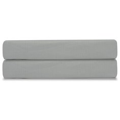 Простыня из сатина светло-серого цвета из коллекции essential, 240х270 см Tkano