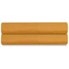 Простыня из сатина цвета шафрана из коллекции wild, 180х270 см Tkano