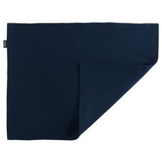 Салфетка двухсторонняя под приборы из умягченного льна темно-синего цвета essential, 35х45 см Tkano