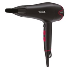 Фен Tefal Motion Dry HV5700D8, черный/красный