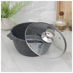 Кастрюля Мечта Premium (grey), 3 л, антипригарное покрытие