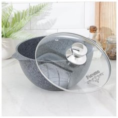 Кастрюля Мечта Premium (grey), 4 л, антипригарное покрытие