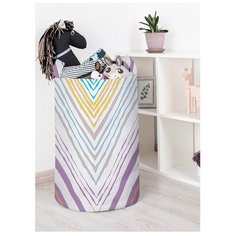 Корзина для игрушек "Плывущие зигзаги" 40x60 см, toba-5509-L Joy Arty