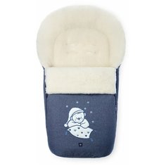 Конверт-мешок Womar S77 Exlusive Bear melange fabric в коляску 95 см гранатовый