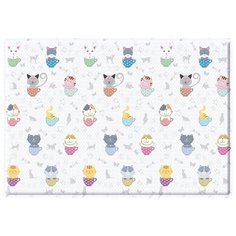 Развивающий коврик Mambobaby Soft Cat&Star Двухсторон 190х130х1см