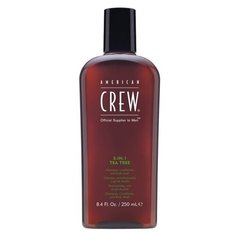 Гель для душа, шампунь и кондиционер American Crew 3-in-1 Tea Tree, 250 мл