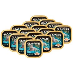 Влажный корм для кошек Glamurr с рыбой 16 шт. х 100 г (паштет)