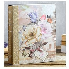 Сима-ленд Фотоальбом "Букет с открыткой" в коробе