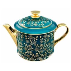 Заварочный чайник 400 мл Leander "Виндзор /Золотые цветы /зеленый" 1 / 158686